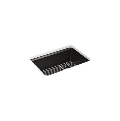 Kohler Riverby 27 in. Undermount Single-Bowl Kitchen Sink - Black