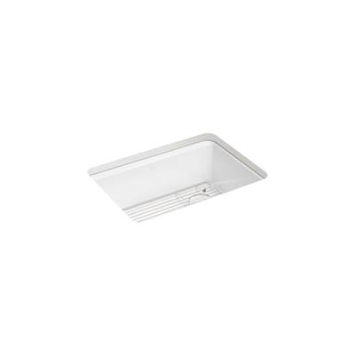 Kohler Riverby 27 in. Undermount Single-Bowl Kitchen Sink - White