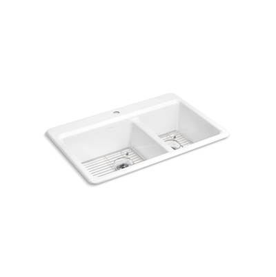 Kohler | Riverby | Drop In Kitchen Sink - White