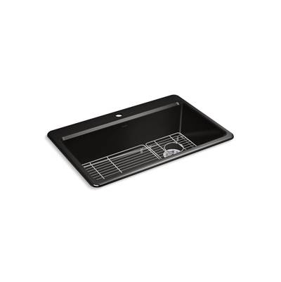 Kohler | Riverby | Drop In Kitchen Sink - Black