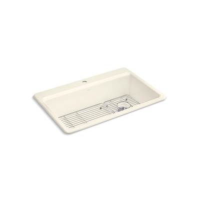 Kohler | Riverby | Drop In Kitchen Sink - Biscuit