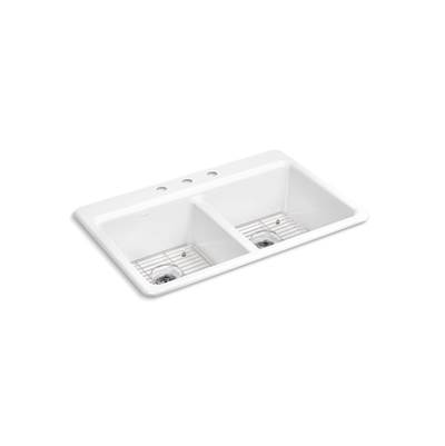 Kohler | Riverby | Drop In Kitchen Sink - White