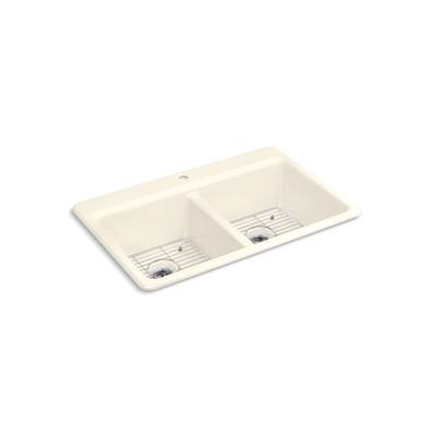 Kohler | Riverby | Drop In Kitchen Sink - Biscuit