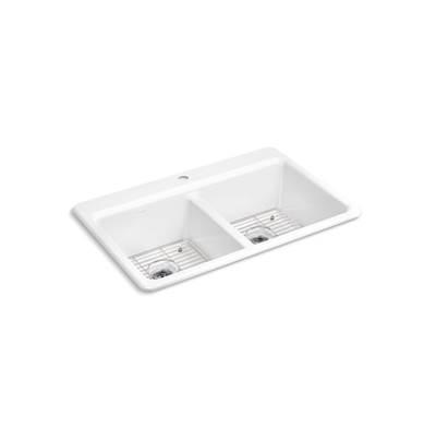 Kohler | Riverby | Drop In Kitchen Sink - White