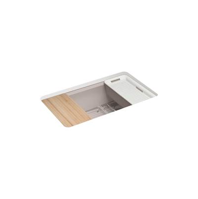 Kohler | Riverby | Workstation Kitchen Sink - Truffle