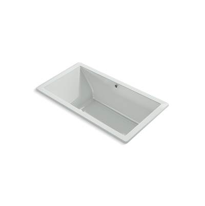 Kohler Underscore 66'' x 36'' drop-in Heated BubbleMassageE air bath - Ice Grey