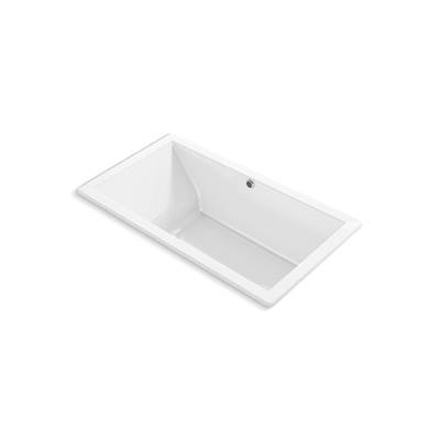 Kohler Underscore 66'' x 36'' drop-in Heated BubbleMassageE air bath - White