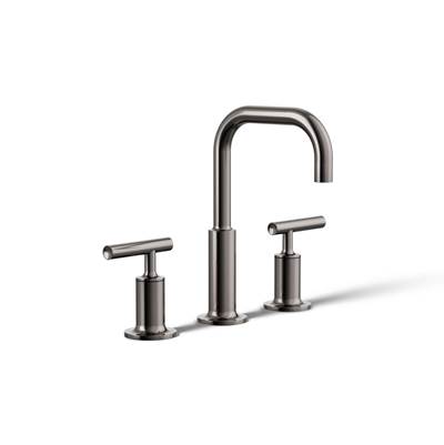 Kohler Purist Widespread bathroom sink faucet with Lever handles, 1.2 gpm - Vibrant Titanium
