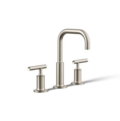 Kohler Purist Widespread bathroom sink faucet with Lever handles, 1.2 gpm - Vibrant Brushed Nickel