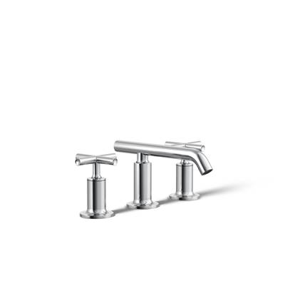 Kohler Purist Widespread bathroom sink faucet with Cross handles, 1.2 gpm - Polished Chrome
