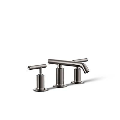 Kohler Purist Widespread bathroom sink faucet with Lever handles, 1.2 gpm - Vibrant Titanium