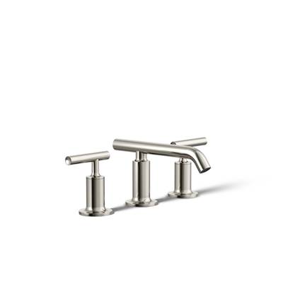 Kohler Purist Widespread bathroom sink faucet with Lever handles, 1.2 gpm - Vibrant Polished Nickel