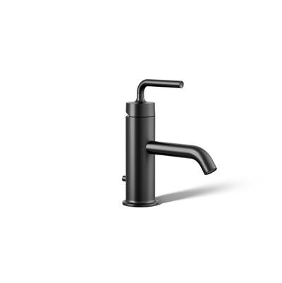 Kohler Purist Single-handle bathroom sink faucet with Straight Lever handle, 1.2 gpm - Matte Black