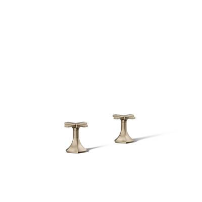 Kohler Occasion Cross Bathroom Sink Faucet Handles - Vibrant Brushed Bronze