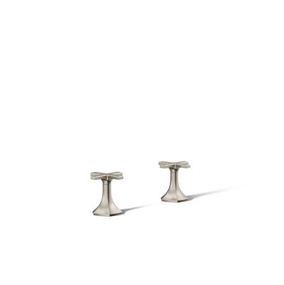 Kohler Occasion Cross Bathroom Sink Faucet Handles - Vibrant Brushed Nickel