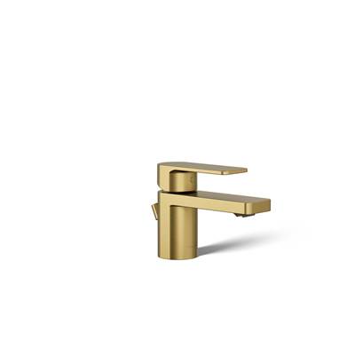 Kohler Parallel Low Single-handle Bathroom Sink Faucet, 1.0 Gpm - Vibrant Brushed Moderne Brass