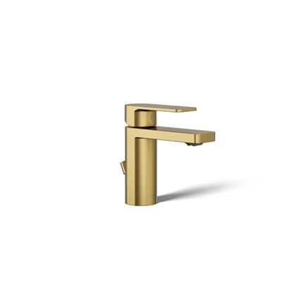 Kohler Parallel Single-handle Bathroom Sink Faucet, 0.5 Gpm - Vibrant Brushed Moderne Brass