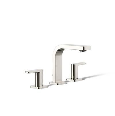 Kohler Parallel Widespread Bathroom Sink Faucet, 1.0 Gpm - Vibrant Polished Nickel