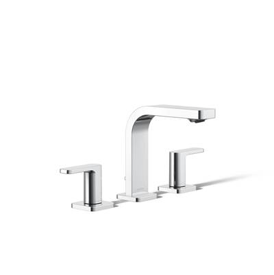 Kohler Parallel Widespread Bathroom Sink Faucet, 0.5 Gpm - Polished Chrome