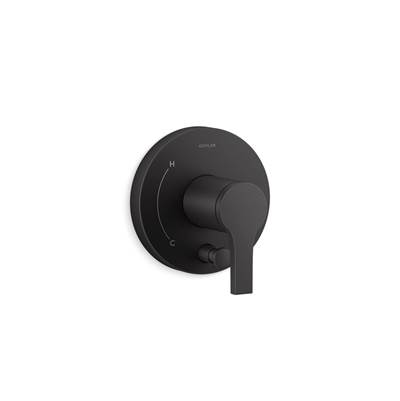 Elate Rite-Temp valve trim with diverter - Matte Black