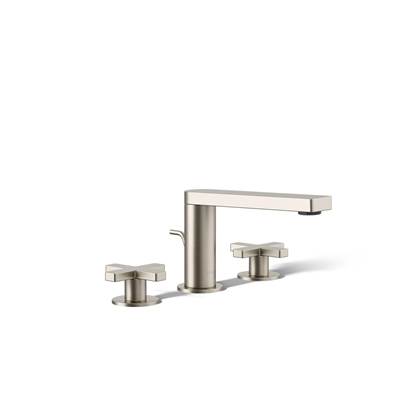 Composed Widespread bathroom sink faucet with Cross handles, 1.2 gpm