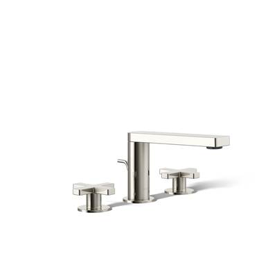 Composed Widespread bathroom sink faucet with Cross handles, 1.2 gpm