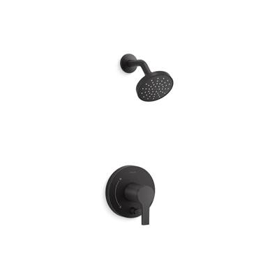 Elate Rite-Temp shower trim kit with push-button diverter, 1.5 gpm - Matte Black