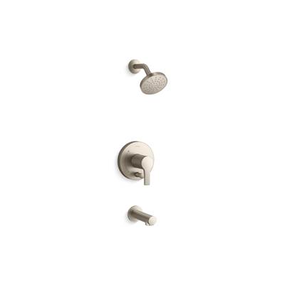 Elate Rite-Temp Bath And Shower Trim Kit With Push-Button Diverter 1.5 GPM - Vibrant Brushed Nickel