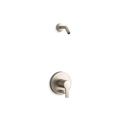 Elate Rite-Temp Shower Trim Kit With Push-Button Diverter Without Showerhead - Vibrant Brushed Nickel
