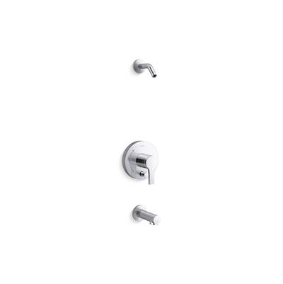 Elate Rite-Temp Bath And Shower Trim Kit With Push-Button Diverter Without Showerhead - Polished Chrome
