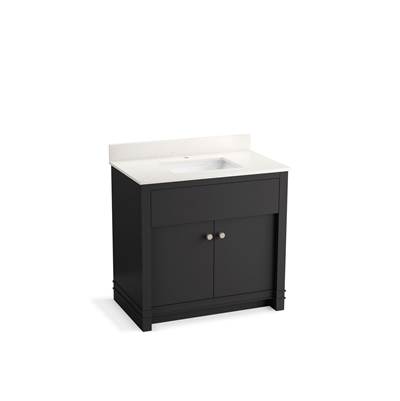 AlouetteE 36'' bathroom vanity cabinet with sink and quartz top