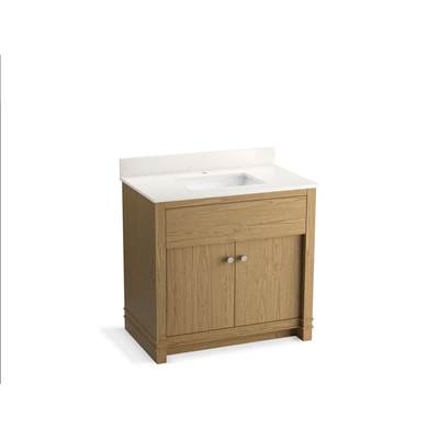 AlouetteE 36'' bathroom vanity cabinet with sink and quartz top