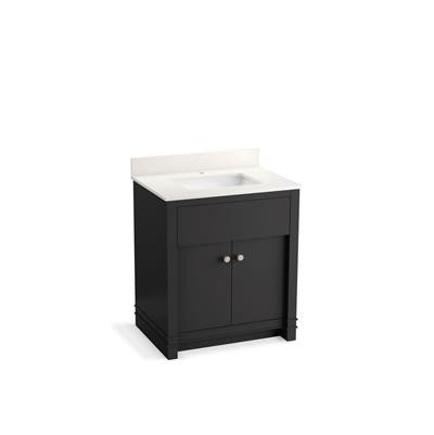AlouetteE 30'' bathroom vanity cabinet with sink and quartz top