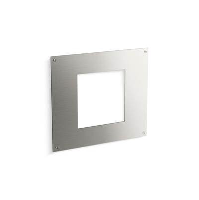 Extension plate for concealed touchless flushometer faceplates - Brushed Stainless