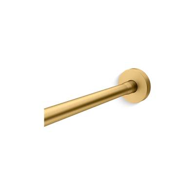 Elate Shower rod - Vibrant Brushed Moderne Brass