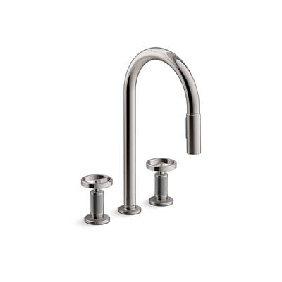 BilletE Pull-down kitchen sink faucet with two-function sprayhead