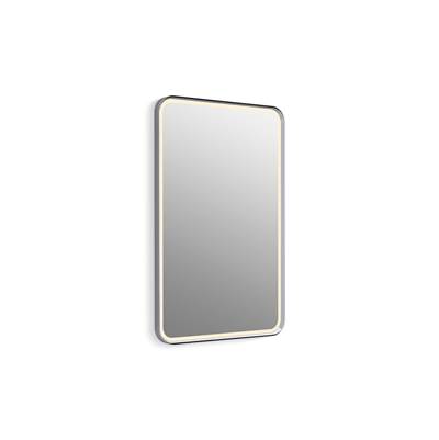 Essential Ultrabright 22 in. X 34 in. Rectangular Lighted Framed Mirror - Polished Chrome