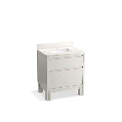 30'' bathroom vanity cabinet with sink and quartz top