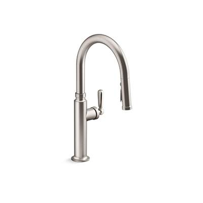 Kohler Touchless pull-down kitchen sink faucet with three-function sprayhead - Vibrant Stainless