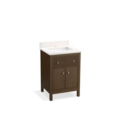 24'' bathroom vanity cabinet with sink and quartz top