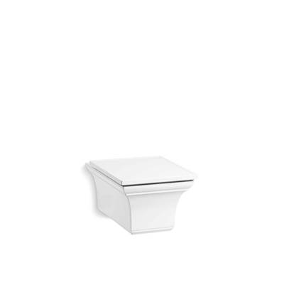 Kohler Memoirs Wall-hung Compact Elongated Dual-flush Toilet Bowl with Slow Close Seat - White