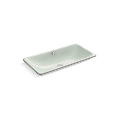 Kohler Iron Plains Trough Rectangle Drop-in/undermount Vessel Bathroom Sink with White Painted...