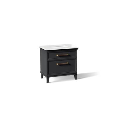 36'' bathroom vanity cabinet with sink and quartz top