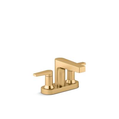 Kohler | Taut | Widespread Bathroom Sink Faucet - Vibrant Brushed Moderne Brass