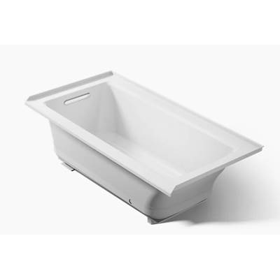 Archer 60'' x 30'' alcove Heated BubbleMassageE air bath, left drain