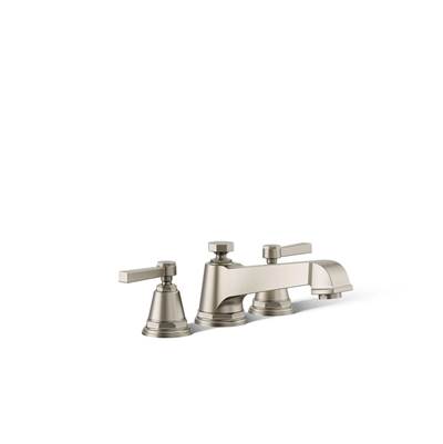 Kohler Pinstripe Pure Deck-mount Bath Faucet Trim - Vibrant Brushed Nickel