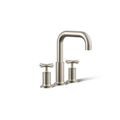 Kohler Purist Deck-mount Bath Faucet Trim with Cross Handles - Vibrant Brushed Nickel