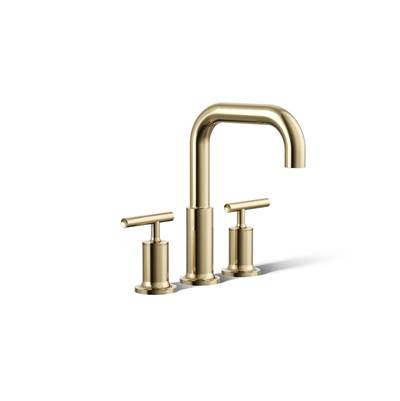 Kohler Purist Deck-mount Bath Faucet Trim with Lever Handles - Vibrant French Gold