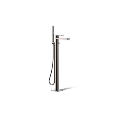 Kohler Parallel Floor-mount Bath Filler Trim with Handshower - Vibrant Titanium