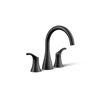 Kohler Simplice Deck-mount bath faucet trim - Matte Black